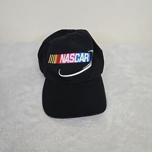 Vintage NASCAR Hat - All Black NASCAR Logo New w/Tags 3M - Great Condition-New